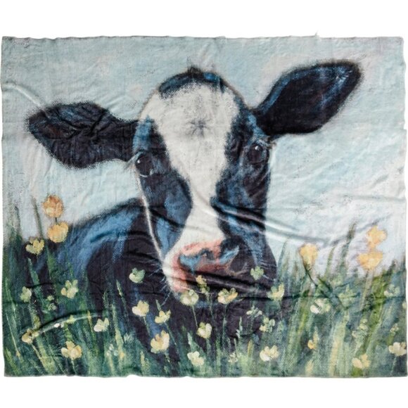 New Cow Throw Blanket - Picture 1 of 5